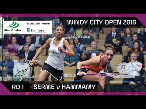 Squash: Serme v Hammamy - Windy City Open 2016 - Women's Rd 1 Highlights