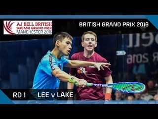 Squash: Lee v Lake - British Grand Prix 2016 Rd 1 Highlights