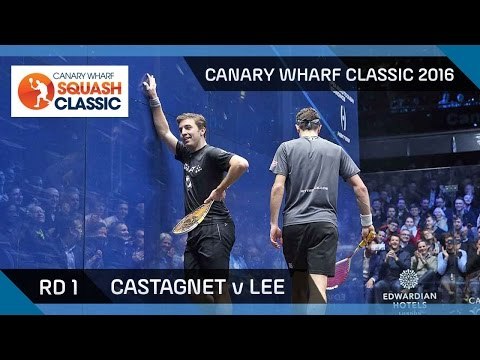 Squash: Castagnet v Lee - Canary Wharf Classic 2016 - Rd 1 Highlights