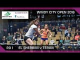 Squash: El Sherbini v Teran - Windy City Open 2016 - Women's Rd 1 Highlights