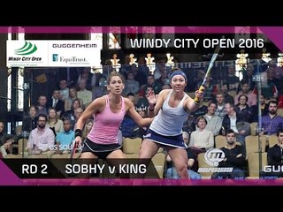Squash: Sobhy v King - Windy City Open 2016 - Women's Rd 2 Highlights