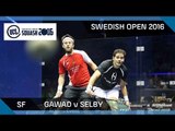 Squash: Gawad v Selby - UCS Swedish Open 2016 - SF Highlights