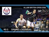 Squash: Gawad v Dessouki - Allam British Open 2016 - Men's Rd 2 Highlights