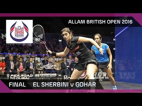 Squash: El Sherbini v Gohar - Allam British Open 2016 - Women's Final Highlights