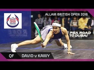 Download Video: Squash: David v Kawy - Allam British Open 2016 - Women's QF Highlights