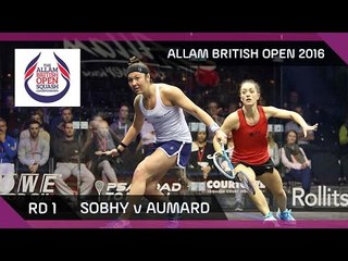 Скачать видео: Squash: Sobhy v Aumard - Allam British Open 2016 - Women's Rd 1 Highlights