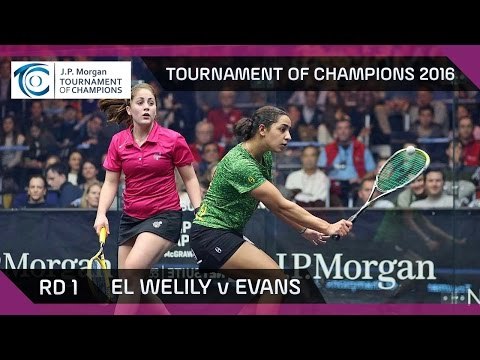 Squash: Tournament of Champions 2016 - Women's Rd 1 Highlights: El Welily v Evans