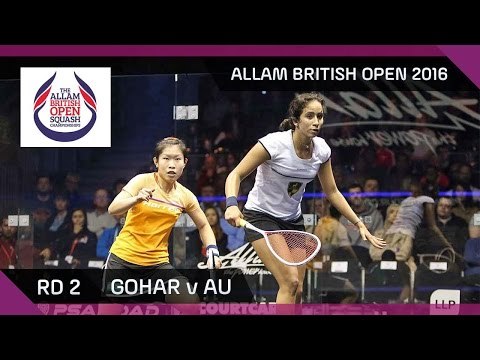 Squash: Gohar v Au - Allam British Open 2016 - Women's Rd 2 Highlights