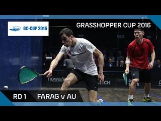Squash: Farag v Au - Grasshopper Cup 2016 - Rd 1 Highlights