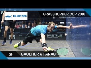 Squash: Gaultier v Farag - Grasshopper Cup 2016 - SF Highlights