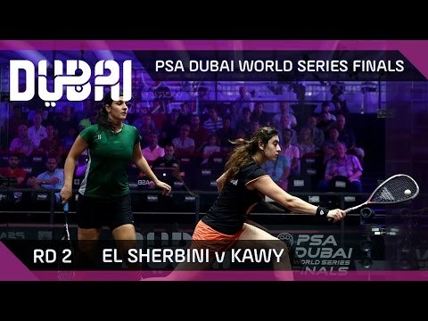 Squash: El Sherbini v Kawy - PSA Dubai World Series Finals - Women's Rd 2 Highlights