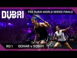 Squash: Gohar v Sobhy - PSA Dubai World Series Finals - Women's Rd 2 Highlights