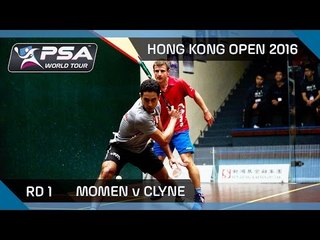 Squash: Hong Kong Open 2016 - Momen v Clyne - Rd 1 Highlights