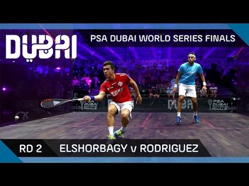 Squash: Elshorbagy v Rodriguez - PSA Dubai World Series Finals - Men's Rd 2 Highlights