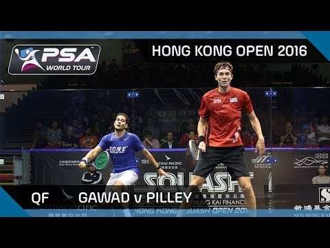 Squash: Hong Kong Open 2016 - Gawad v Pilley - QF Highlights