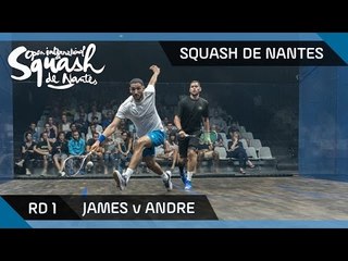 Squash: James v Andre - Squash de Nantes 2016 Rd 1 Highlights