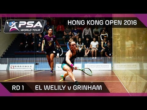 Squash: Hong Kong Open 2016 - El Welily v Grinham - Rd 1 Highlights