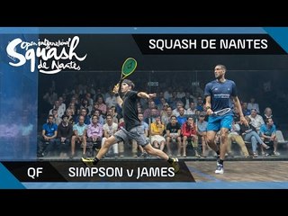 Squash: Simpson v James - Squash de Nantes 2016 QF Highlights