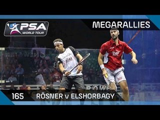 Squash: "What a rally, that's got to be clipped!" - MegaRallies #165 Rösner v ElShorbagy