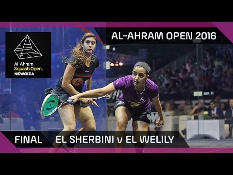 Squash: El Sherbini v El Welily - Al-Ahram Open 2016 - Final Highlights
