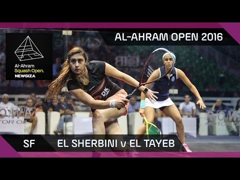 Squash: El Sherbini v El Tayeb - Al-Ahram Open 2016 - SF Highlights