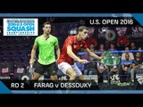 Squash: Farag v Dessouky - U.S. Open 2016 - Rd 2 Highlights