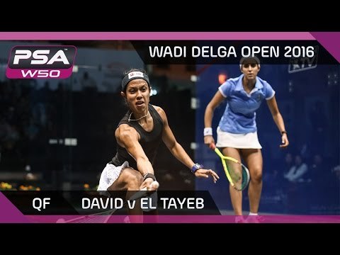 Squash: David v El Tayeb - Wadi Degla Open 2016 QF Highlights