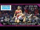 Squash: A. Sobhy v Pallikal Karthik - U.S. Open 2016 - Rd 1 Highlights