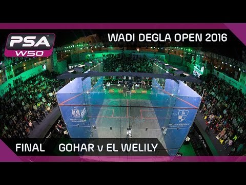 Squash: Gohar v El Welily - Wadi Degla Open 2016 - Final Highlights