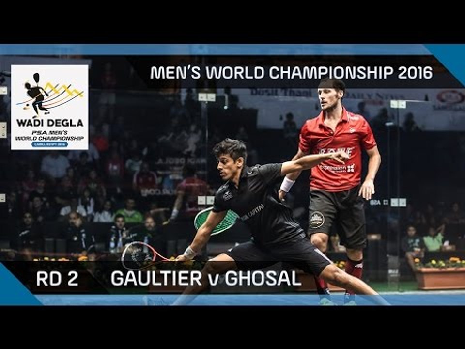 Squash: Gaultier v Ghosal - Men's World Champio...