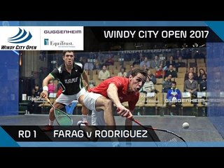 Squash: Farag v Rodriguez - Windy City Open 2017 Rd 1 Highlights
