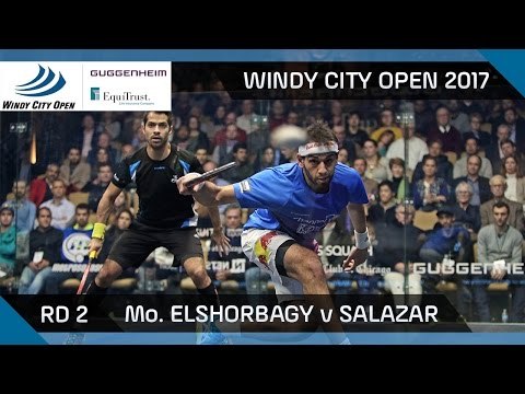 Squash: Mo. ElShorbagy v Salazar - Windy City Open 2017 Rd 2 Highlights