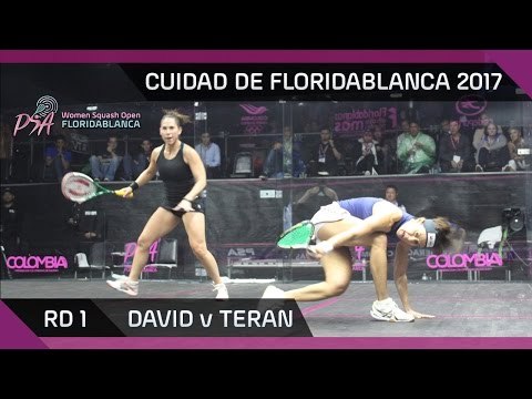 Squash: David v Teran - Ciudad de Floridablanca 2017 - Rd 1 Highlights