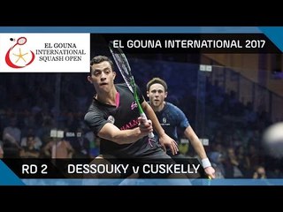 Squash: Dessouky v Cuskelly - El Gouna International 2017 Rd 2 Highlights
