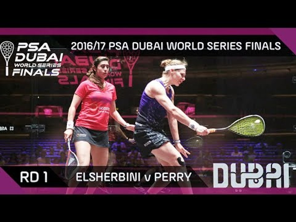 Squash: El Sherbini v Perry - Rd 1 - PSA Dubai World Series Finals 2016/17
