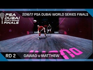 Squash: Gawad v Matthew - Rd 2 - PSA Dubai World Series Finals 2016/17