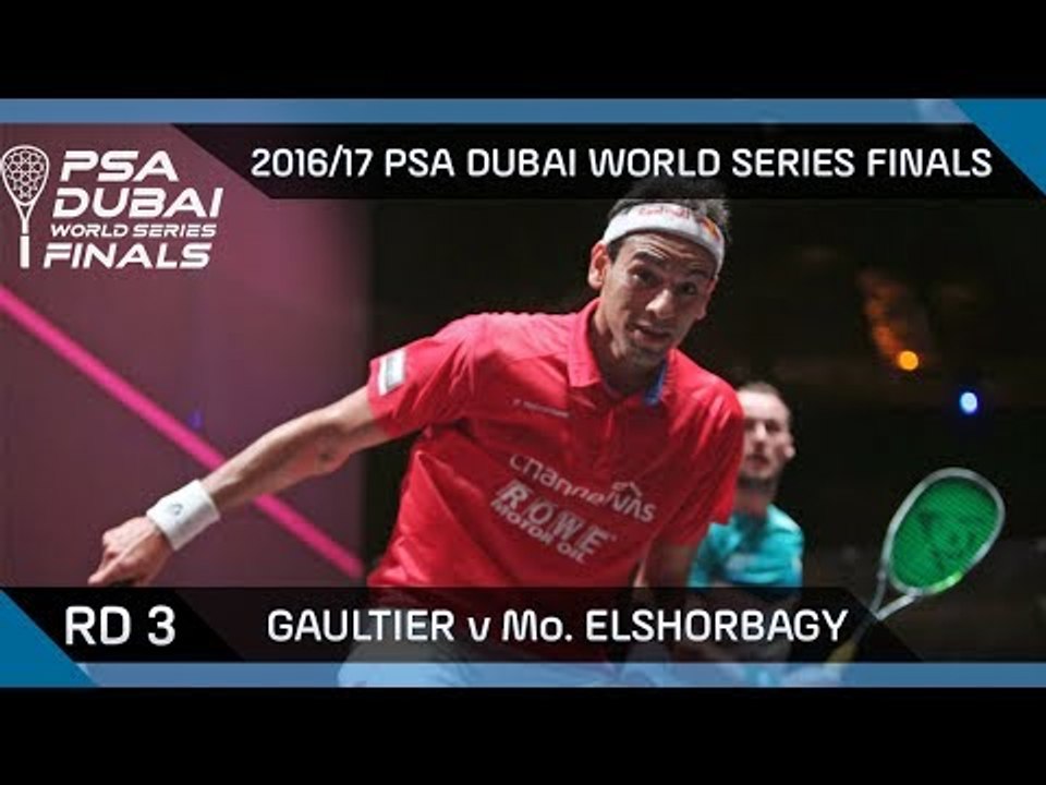 Squash: Gaultier v Mo. ElShorbagy - Rd 3 - PSA Dubai World Series Finals 2016/17