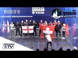 Squash: England v Switzerland - Men's World Team Champs 2017 - Rd of 16 Highlights