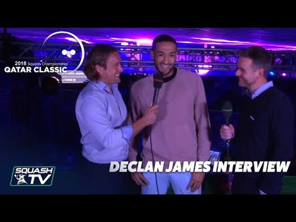 Squash: Declan James Interview - Qatar Classic 2018