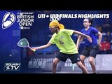 Squash: Dunlop British Junior Open 2019 - U11   U13 Final Highlights