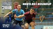 Squash: Men's Rd 1 Roundup - Hong Kong Open 2018