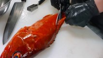 Street Food Market Discovery | Japanese Food - GIANT RED GROUPER Mackerel Flounder Sushi Teruzushi Japan