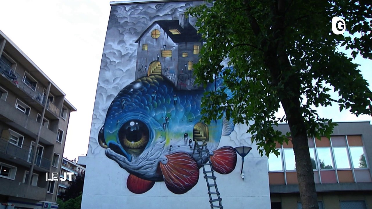 Gwendoline Delbos Corfield, préparatifs au stade des alpes, et le Grenoble Street Art Fest  - 28 MAI 2019