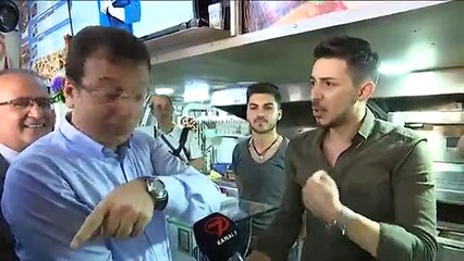 Hükümete yakınlığıyla bilinen medya "İmamoğlu'ndan vatandaşa tokat attı" dedi; CHP'li Gürsel Tekin videonun montajsız halini paylaştı