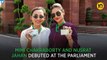 Mimi Chakraborty and Nusrat Jahan up the glam quotient at the Parliament