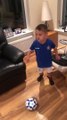 Kid Pulls out Loose Tooth by Kicking Football