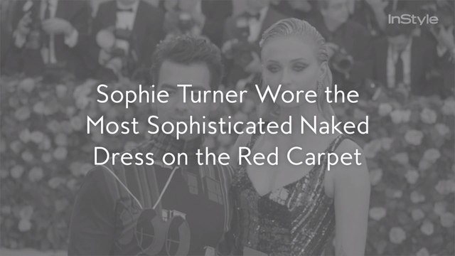 Sophie Turner Wore the Most Sophisticated Naked Dress on the Red Carpet