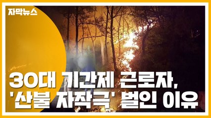 [자막뉴스] 30대 기간제 근로자, '산불 자작극' 벌인 황당 이유 / YTN