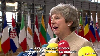 A Bruxelles, Theresa May regrette son échec sur le Brexit