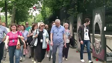 Portraits of Holocaust victims in Vienna defaced